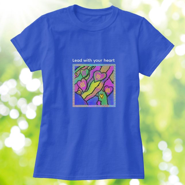 Hjärtan Kärlek Grafisk Trendig T-Shirt (Skapare uppladdad)