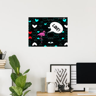 Hjärtan kärlek poster