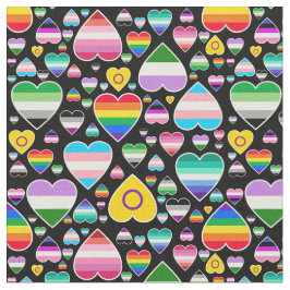 hjärtan kärlek regnbåge färglöst pride flaggor lgb tyg