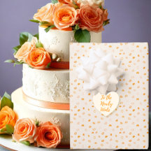 Hjärtan - Mörkorange på ljust orange