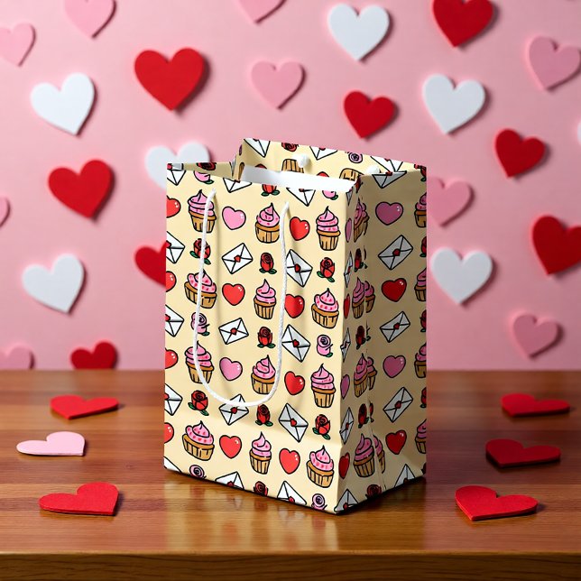 Hjärtan och Cupcakes Presentpapper (Skapare uppladdad)
