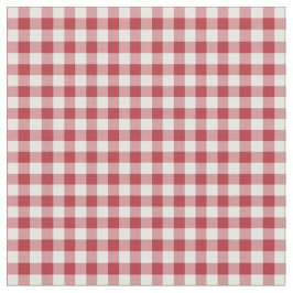 Hjärtan och Rosor Röd Rutig Gingham Tyg