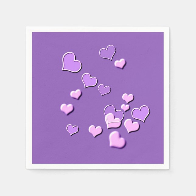 hjärtan pappersservett (Framsidan)