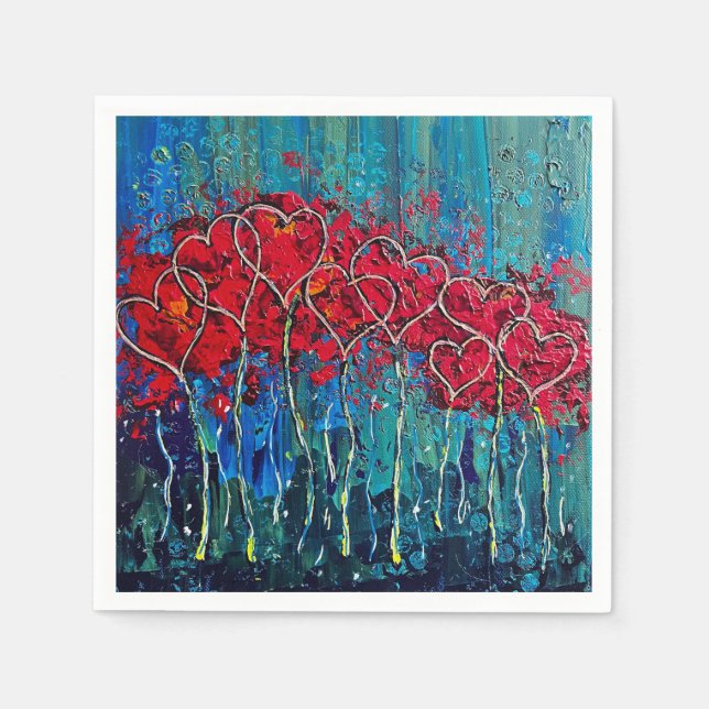 hjärtan pappersservett (Framsidan)