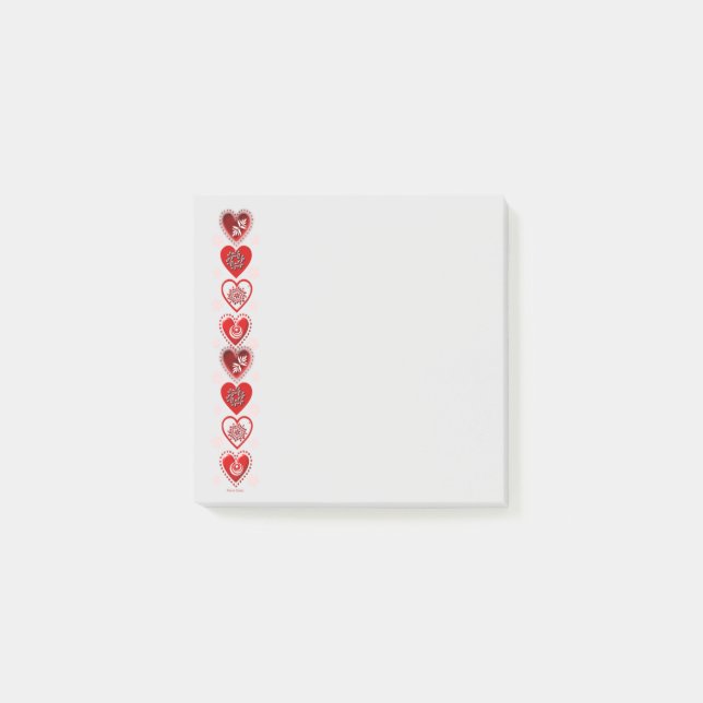 Hjärtan Post-it-lappar Post-it Block (Framsida)