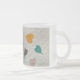 Hjärtan vattenfärg kaffemugg