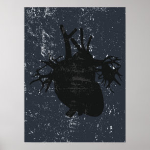 Hjärtanatomi banksy gatur poster