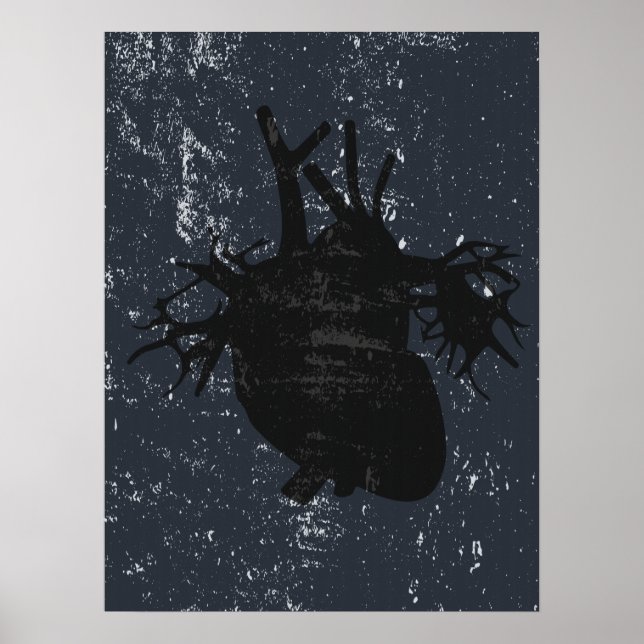 Hjärtanatomi banksy gatur poster (Framsidan)