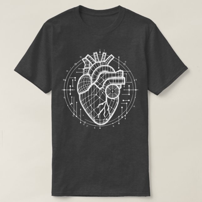 hjärtanatomi t shirt (Design framsida)