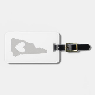 HjärtaNew Hampshire statlig silhouette Bagagebricka