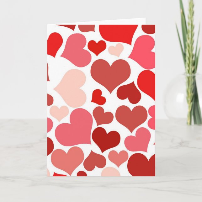 Hjärtannons för årsjubileum kort (Framsida)