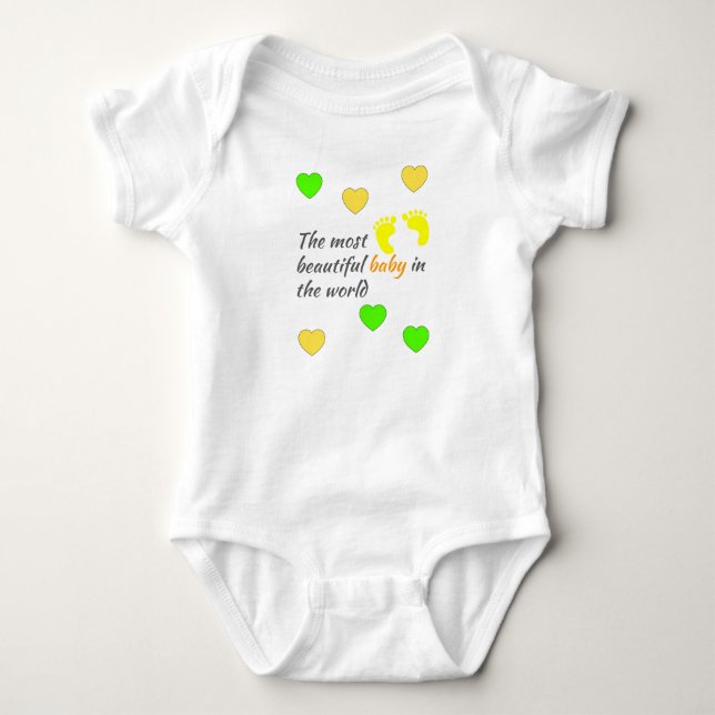Hjärtans gåva: Världens vackraste bebis T Shirt (Framsida)