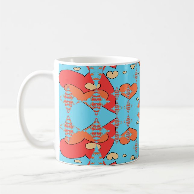 Hjärtans gnistor kaffemugg (Vänster)