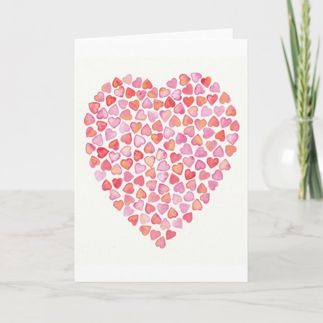 Hjärtans Greeting Card Kort (Framsida)