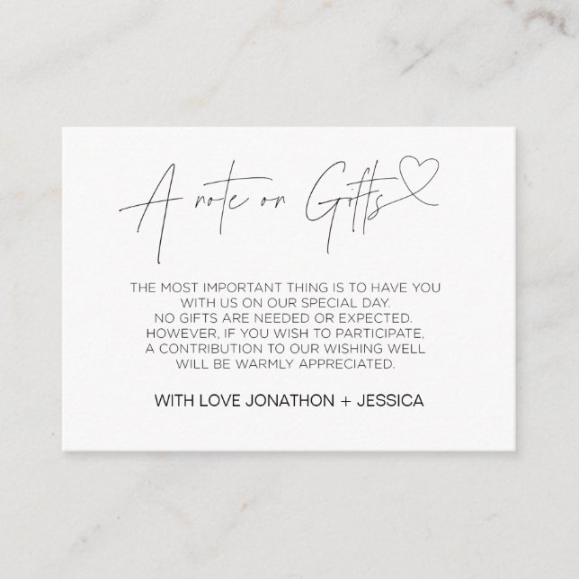 Hjärtans önskebrunn Bröllopsinbjudan Kort (Framsida)