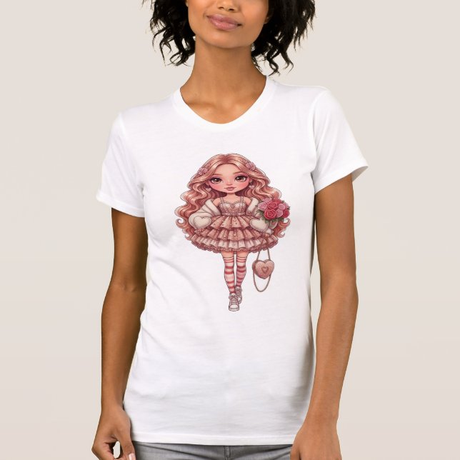 hjärtans prinsessa dall t shirt (Framsida)
