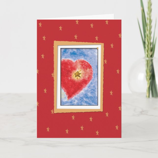 Hjärtans visitkort helgkort (Framsida)