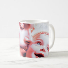 Hjärtanslutning far Baby Kaffemugg