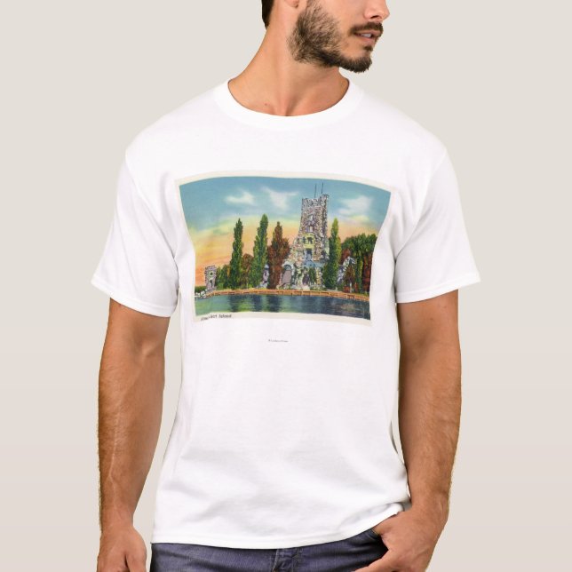 Hjärtaön beskådar av det Alster torn T-shirt (Framsida)