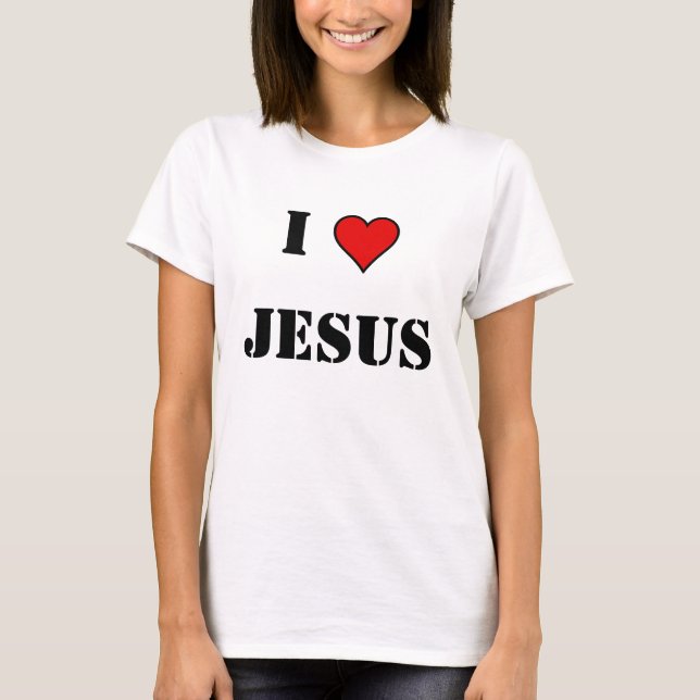 hjärtapic, I, JESUS T Shirt (Framsida)