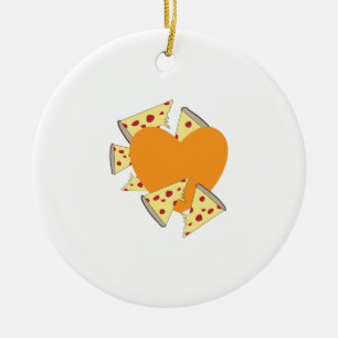 HjärtaPizza Julgransprydnad Keramik