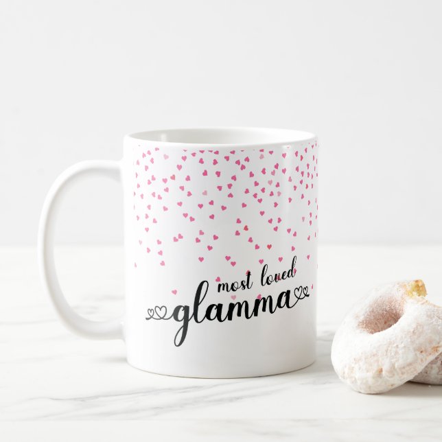 Hjärtar det mest uppslammade Glammet Kaffemugg (Med munk)