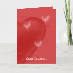 Hjärtar ett Flutter Valentine-kort Helgkort