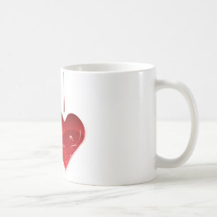 Hjärtar på en sträng kaffemugg