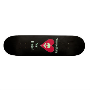 Hjärtasäkerhetsbrytare! Tillfoga namn, Mini Skateboard Bräda 18,5 Cm