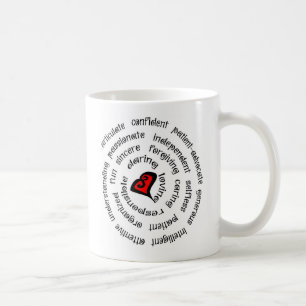 hjärtasjuksköterskan kopierar kaffemugg