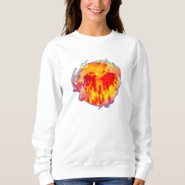 HJÄRTAT ALDRIG SLUTANDE ELD T SHIRT (Framsida)