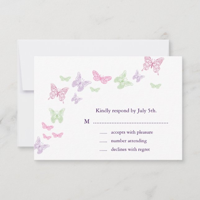 Hjärtat är en Flutter OSA Kort (Framsida)