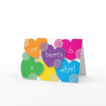 Hjärtat är i en Whirl Valentine