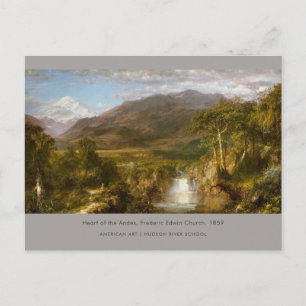 Hjärtat av Anderna Frederic Edwin Church-målning Vykort