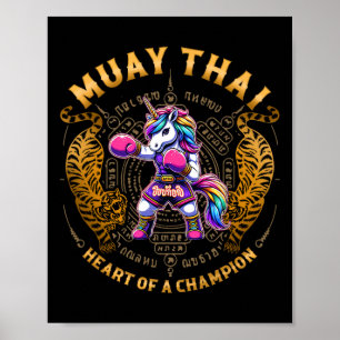 Hjärtat Av En Mästare - Kickboxning Och Muay Thai Poster