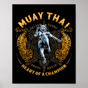 Hjärtat Av En Mästare - Kickboxning Och Muay Thai Poster
