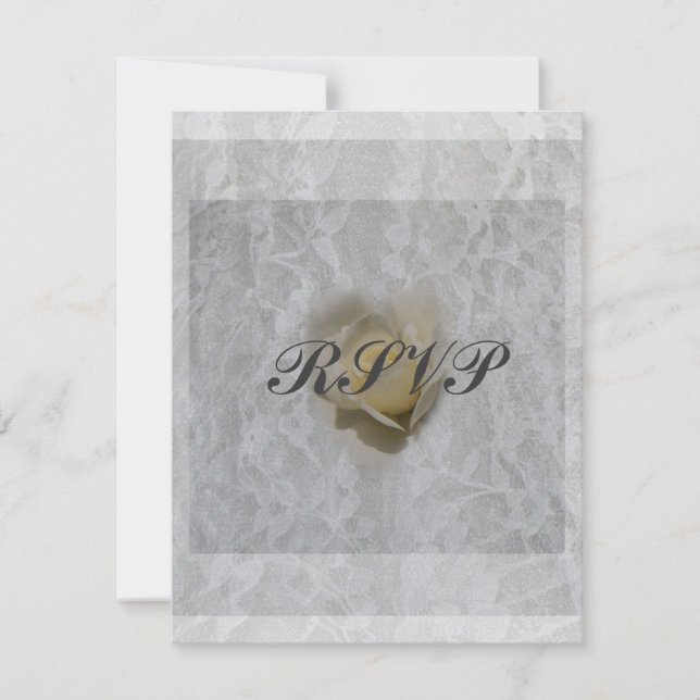 Hjärtat av en ros RSVP OSA Kort (Framsida)