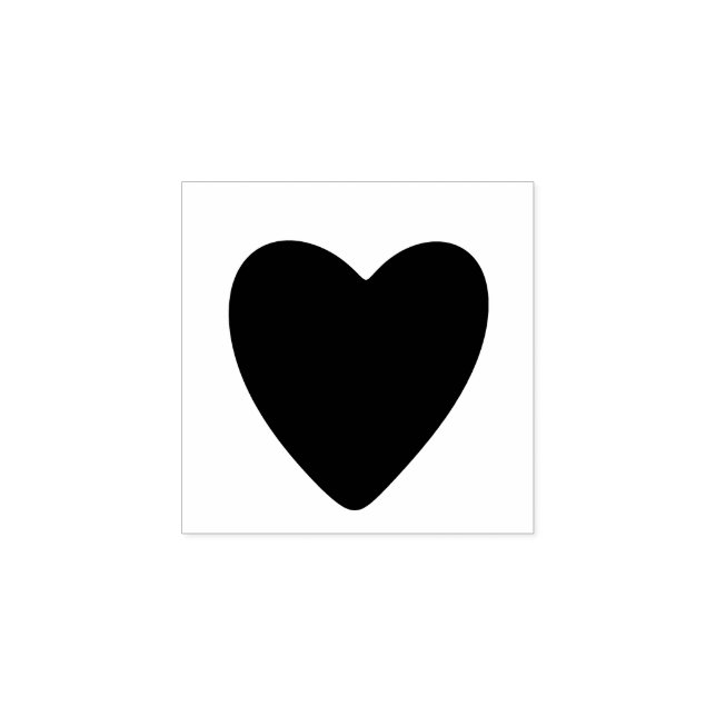 Hjärtat av gummi frimärke stämpel (Tryck)