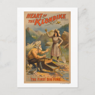 Hjärtat av Klondike Gold Mining Theatre Vykort
