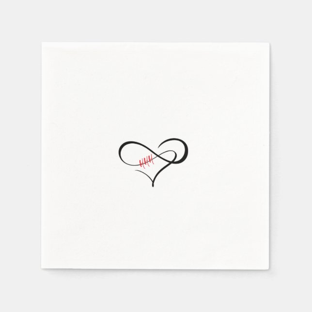 Hjärtat av oändlighet H-trippeln Pappersservett (Framsidan)