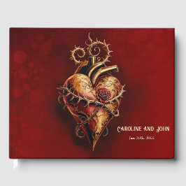 Hjärtat av passion romantik och kärlek. gästböcker