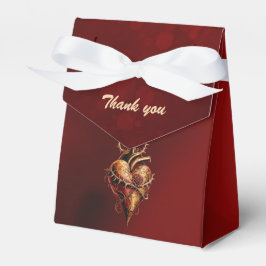 Hjärtat av passion romantik och kärlek. presentaskar