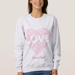 Hjärtat av Positivitet Ordkonst – Inspirerande Typ T Shirt