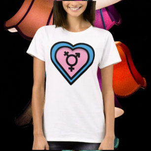 Hjärtat av Trans Pride T-shirt