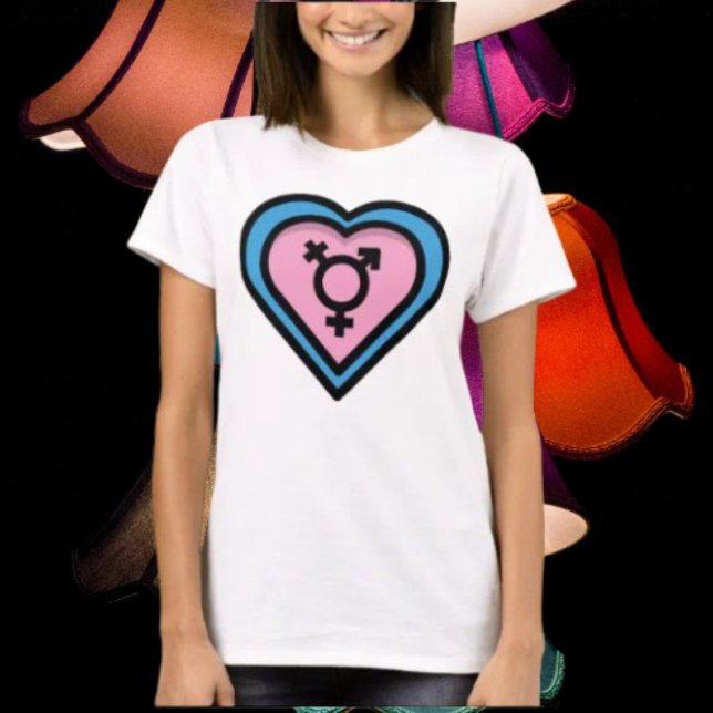 Hjärtat av Trans Pride T-shirt (Skapare uppladdad)