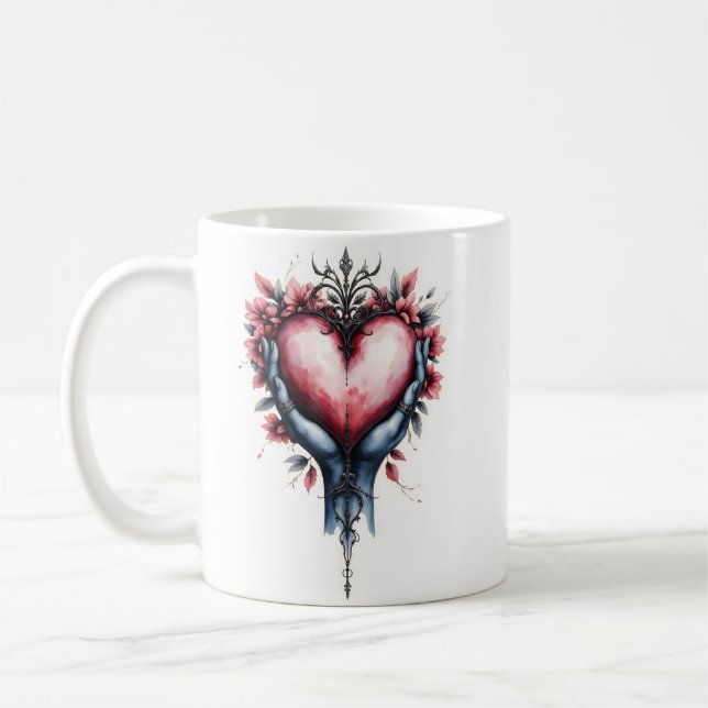 Hjärtat av tyst magi kaffemugg (Vänster)