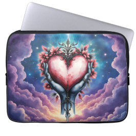Hjärtat av tyst magi laptop fodral
