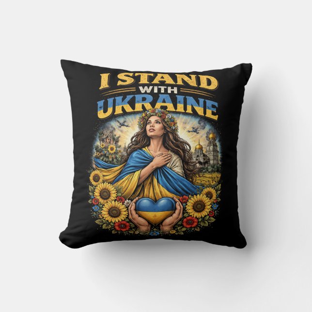 Hjärtat av Ukraina Kudde (Framsida)
