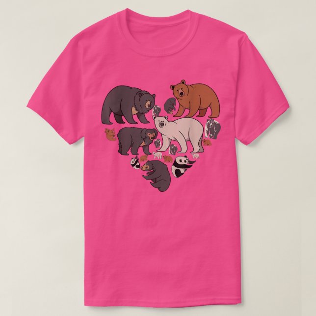 Hjärtat Bear T Shirt (Design framsida)