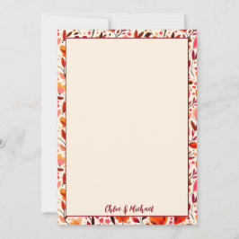 Hjärtat Blooms - stort tackkort Tack Kort